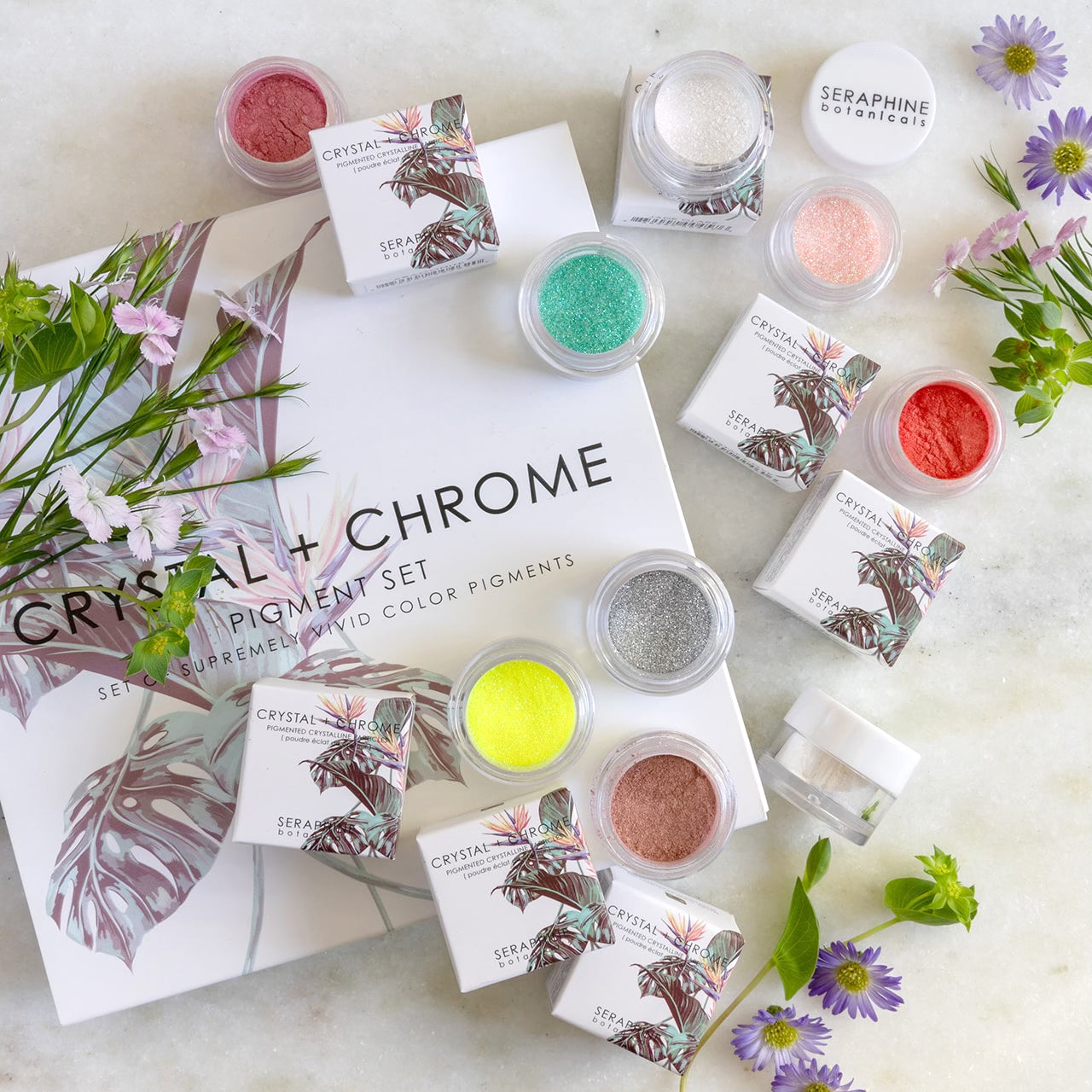 **FREE Crystal + Chrome Pigment Set**