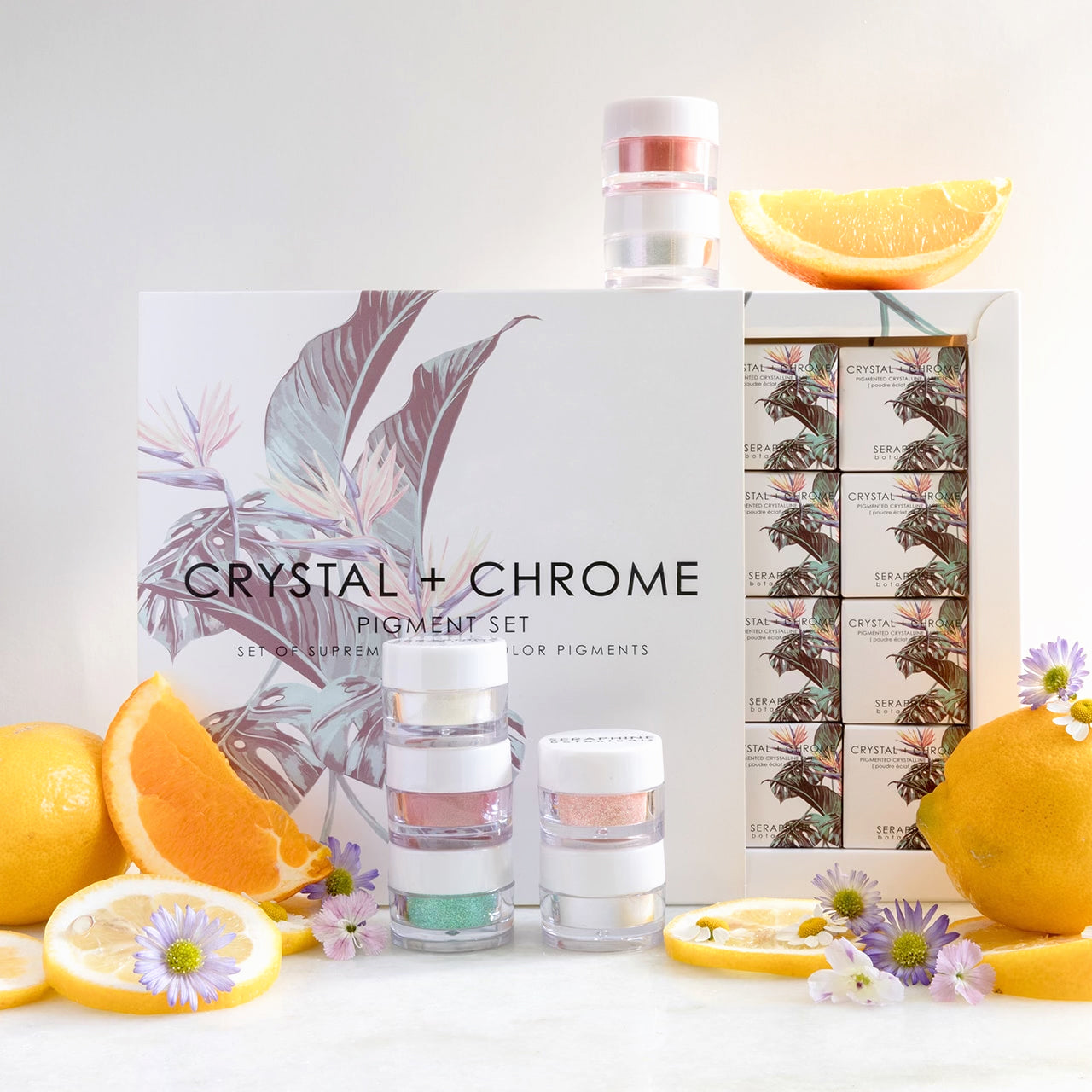 **FREE Crystal + Chrome Pigment Set**