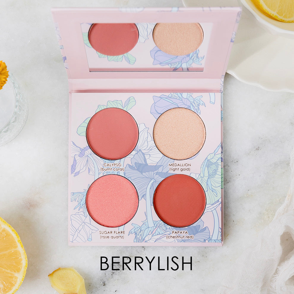 Geranium + Glow - Blush & Highlight Palette