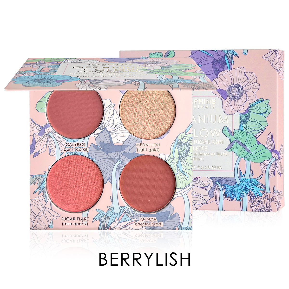 Geranium + Glow - Blush & Highlight Palette