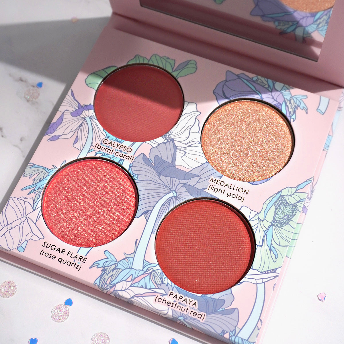 Geranium + Glow - Blush & Highlight Palette