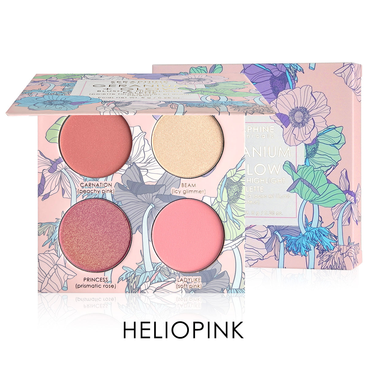 Geranium + Glow - Blush & Highlight Palette