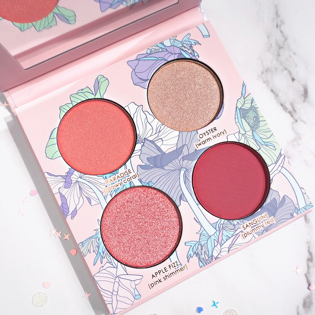 Geranium + Glow - Blush & Highlight Palette