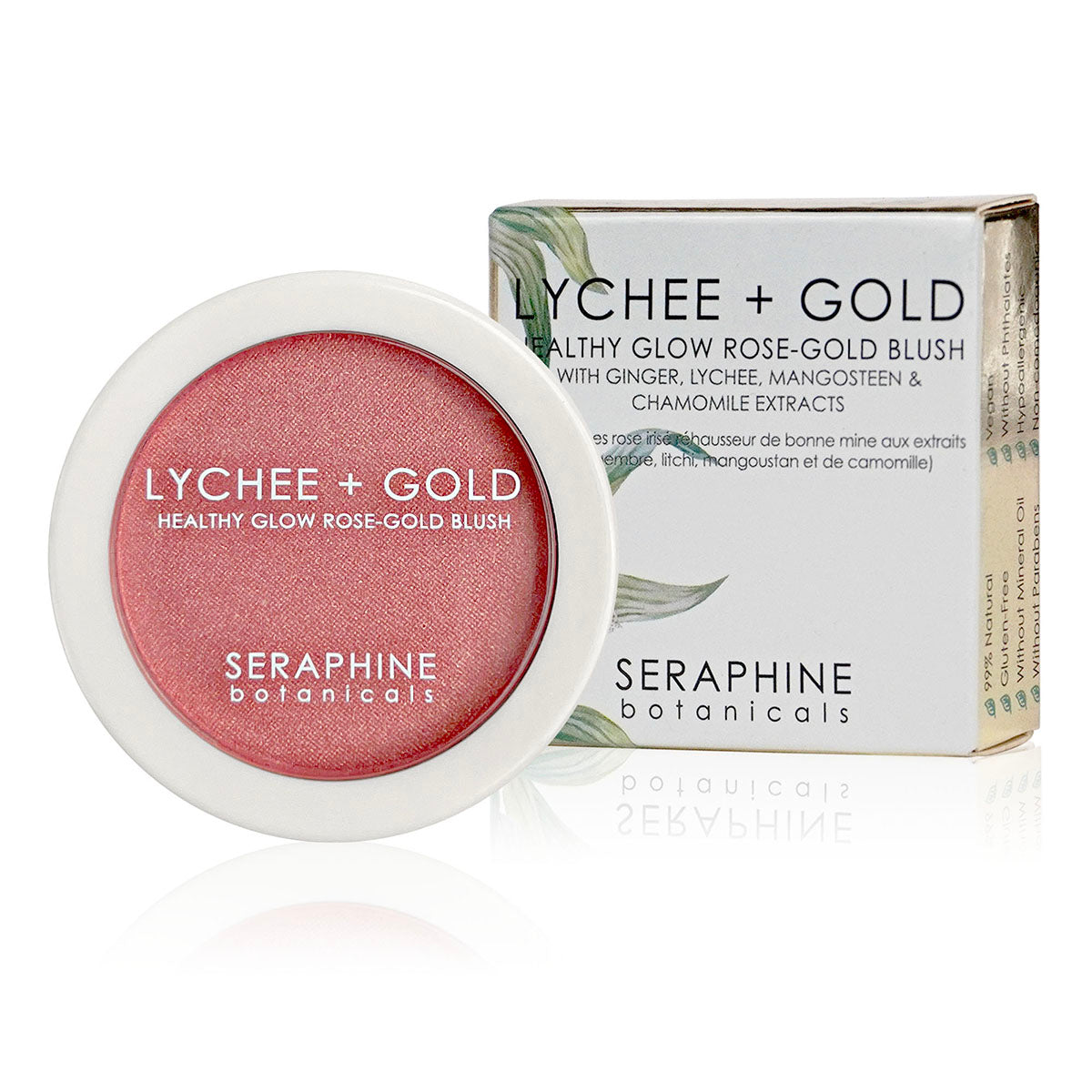 Lychee + Gold - Healthy Glow Rose-Gold Blush – Seraphine Botanicals