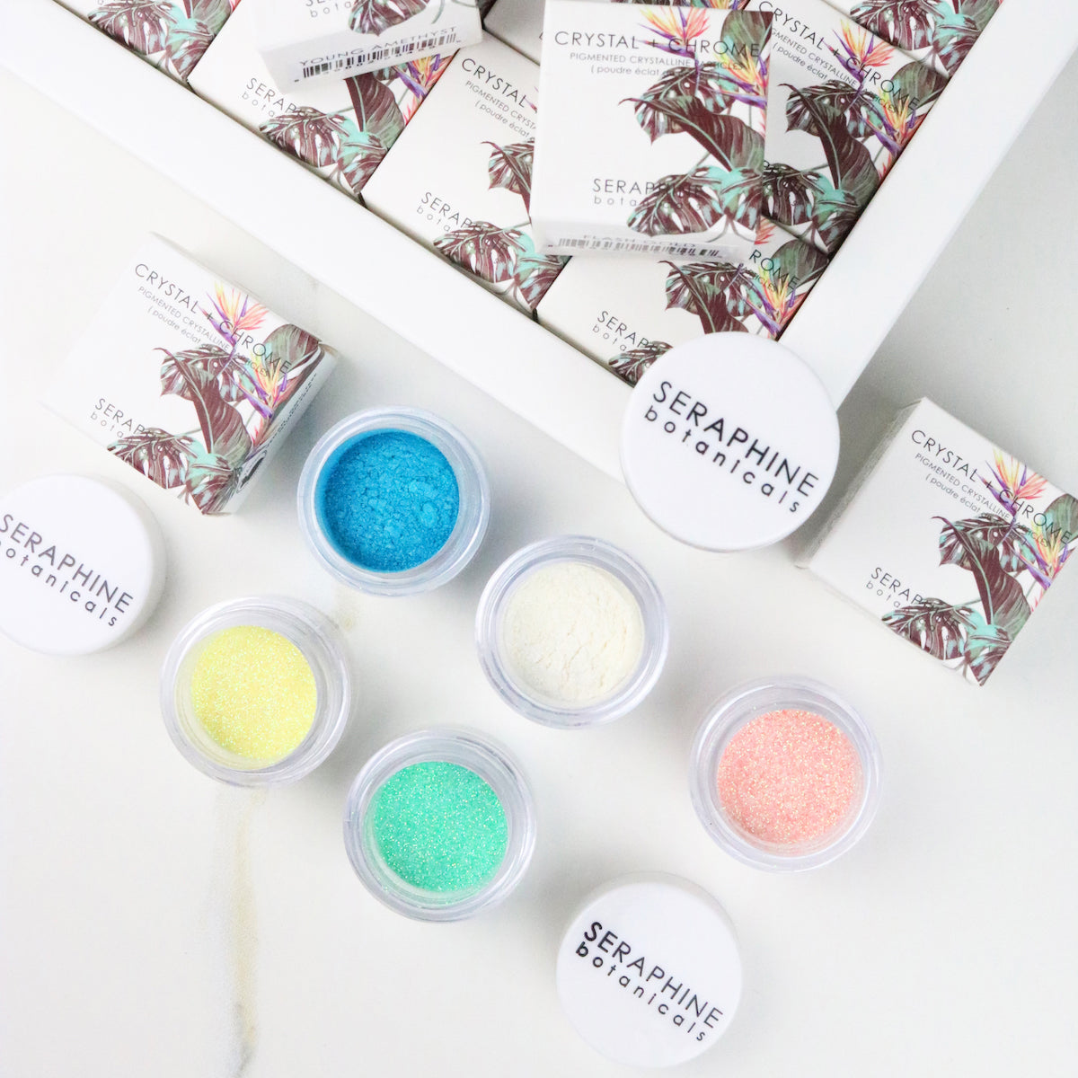 **FREE Crystal + Chrome Pigment Set**