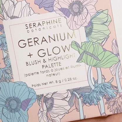 Geranium + Glow - Blush & Highlight Palette
