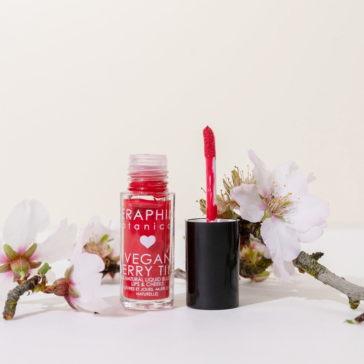 Vegan Berry Tint - 44.8% Natural Liquid Blush for Lips & Cheeks