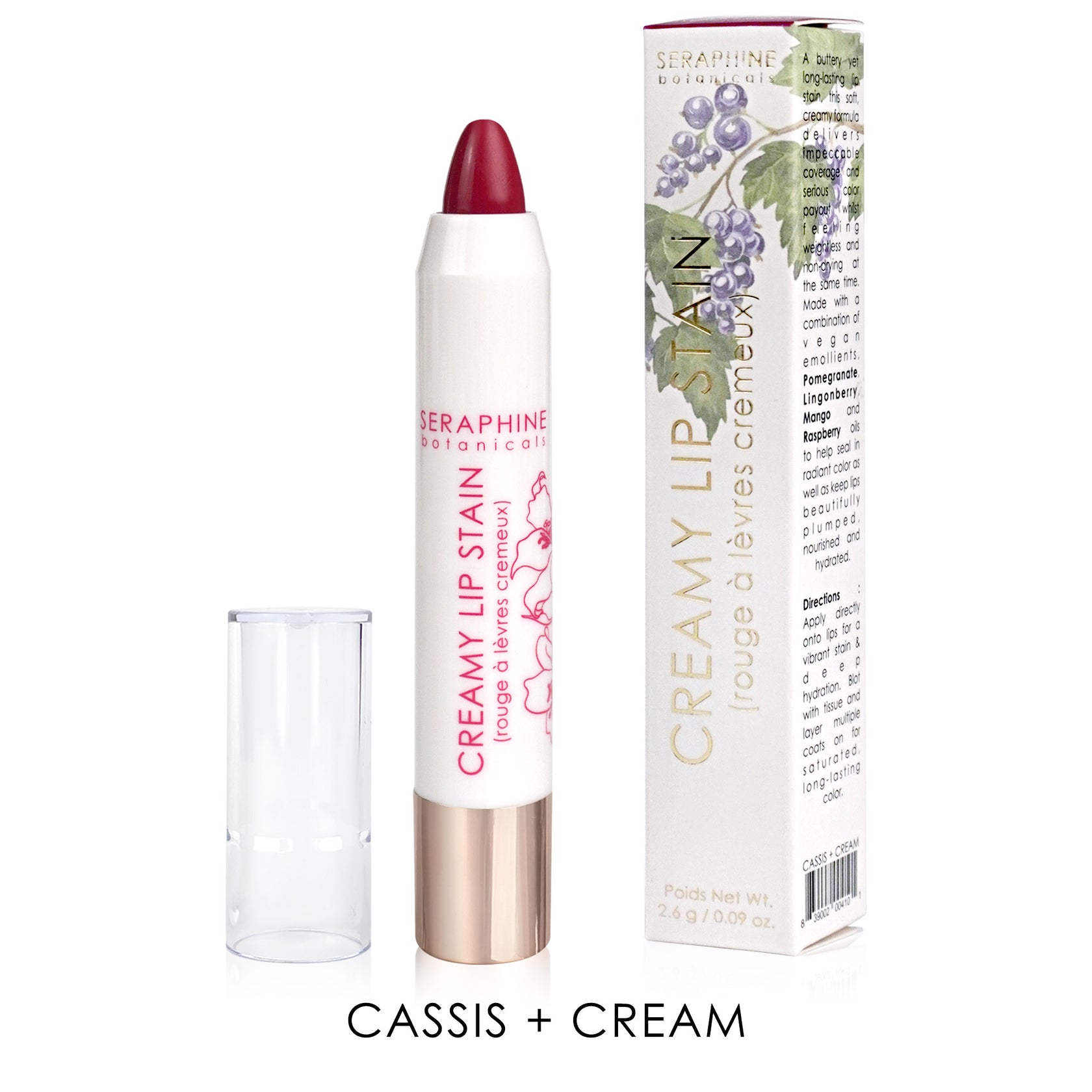 LongLasting Creamy Lip Stain Seraphine Botanicals
