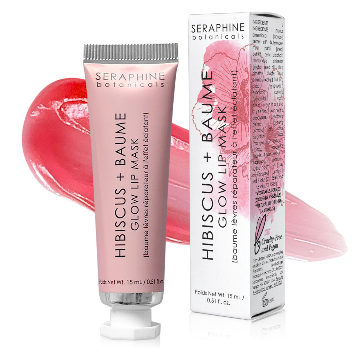 Seraphine Botanicals apple glow lip offers mask