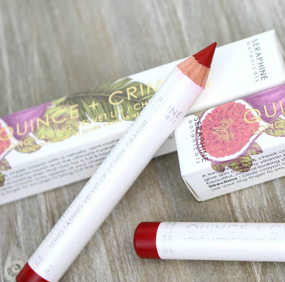 Quince + Crimson - Long-Lasting Velvet Lip / Cheek Crayon