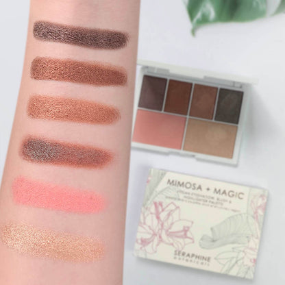 Mimosa + Magic - Vegan Eyeshadow, Blush & Highlighter Palette