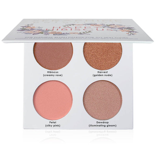 Happy Hibiscus Palette - 99% Natural Blush Palette for All Skin Tones